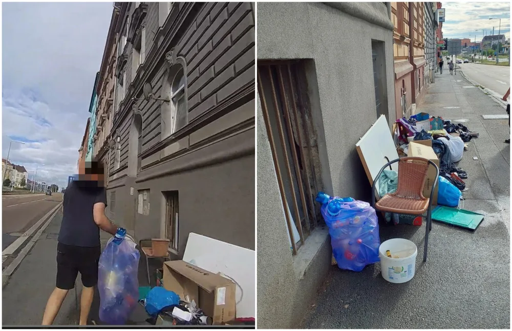 Jen to vracím tam, kde jsem to včera našel, obhajoval muž, proč vyhazuje na ulici haldu odpadků