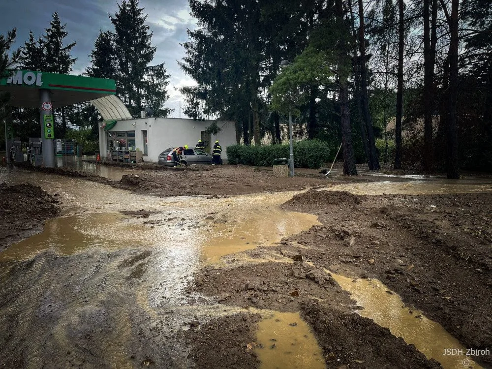 Zbiroh likviduje následky bleskové povodně, napršelo tam přes 110 milimetrů srážek