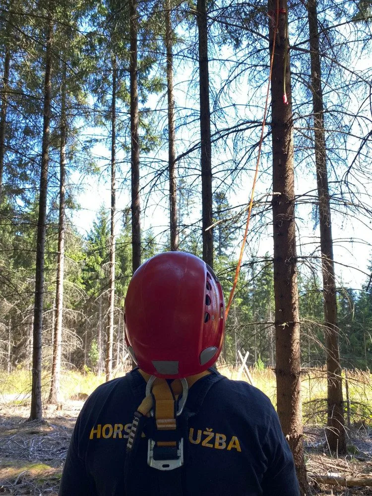 Horské záchranáře nejvíce zaměstnávají cyklisté. Na Šumavě sundávali ze stromu i několik paraglidistů