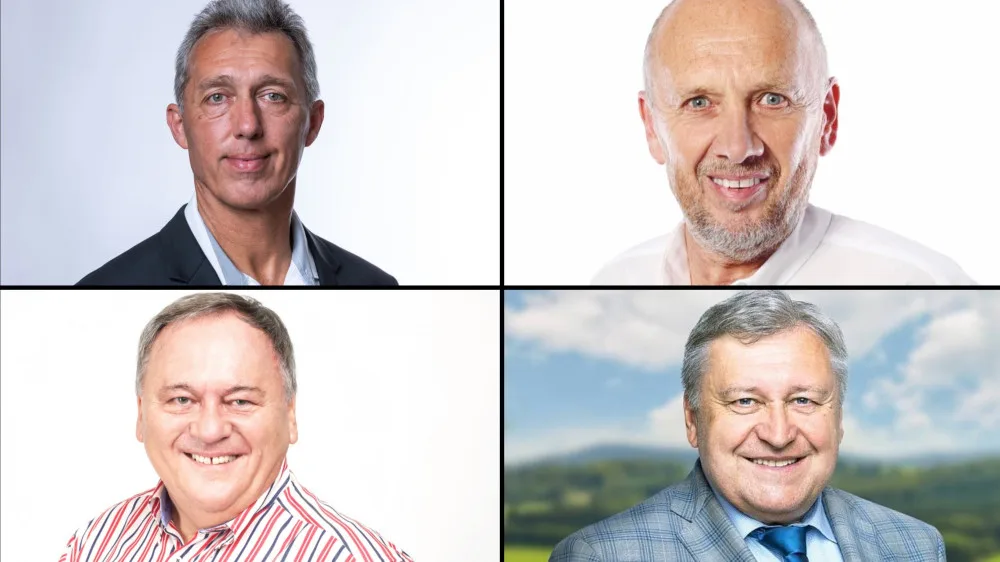 Na foto nahoře Miroslav Kroc, Petr Vanka, dole Jan Látka a Vladislav Vilímec
