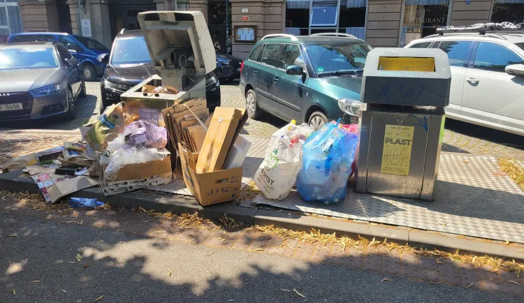 Terčem kritiky dále zůstávají kvůli nepořádku u popelnic některá místa, město jedná s podnikateli o řešení