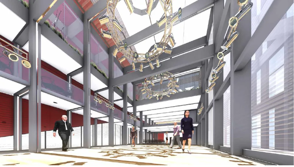 Atrium u Nového divadla dostane novou podobu. Bude prosklené, nabídne multifunkční sál i galerii