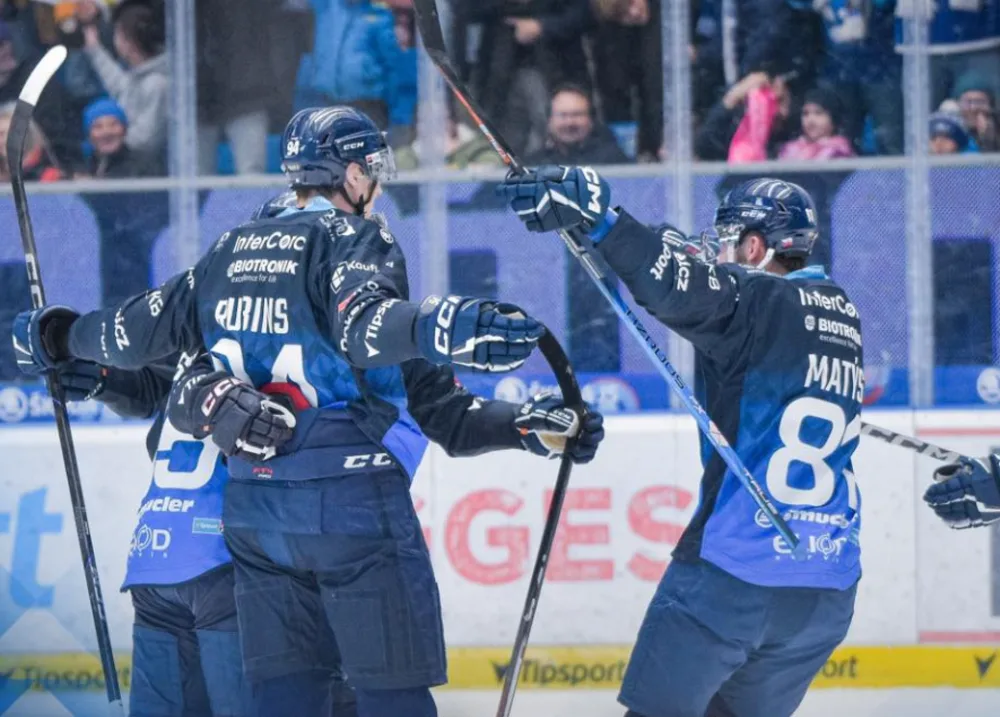 Hokejisté Plzně porazili Třinec 4:3 v prodloužení a vyhráli popáté v řadě