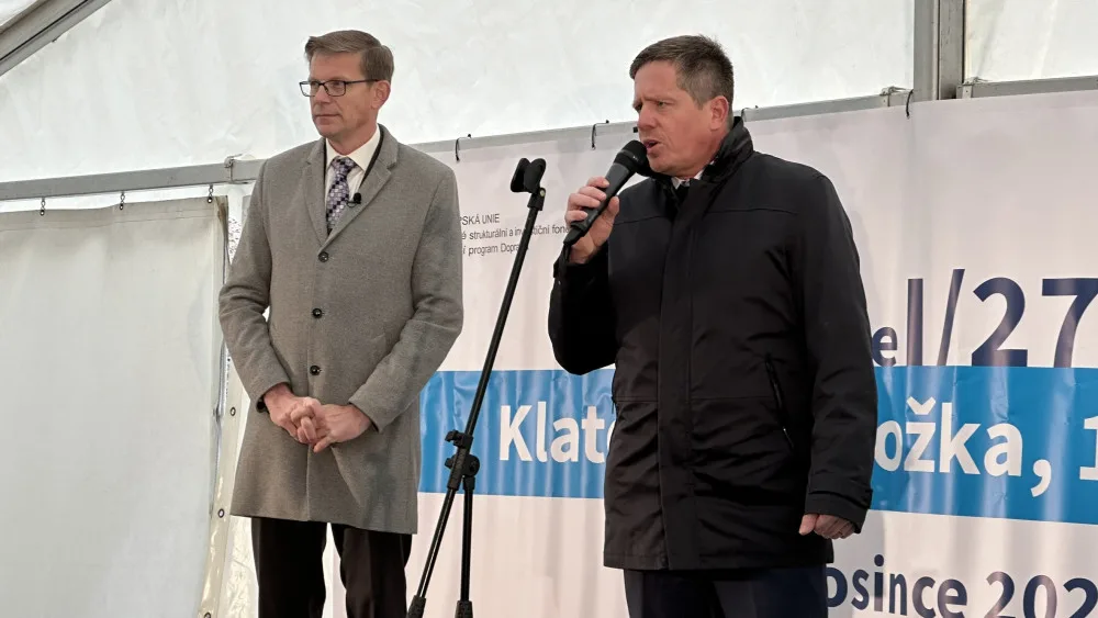 Ministr dopravy Martin Kupka a generální ředitel ŘSD Radek Mátl