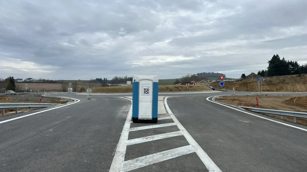 Toaleta sloužila jen do zahájení provozu obchvatu
