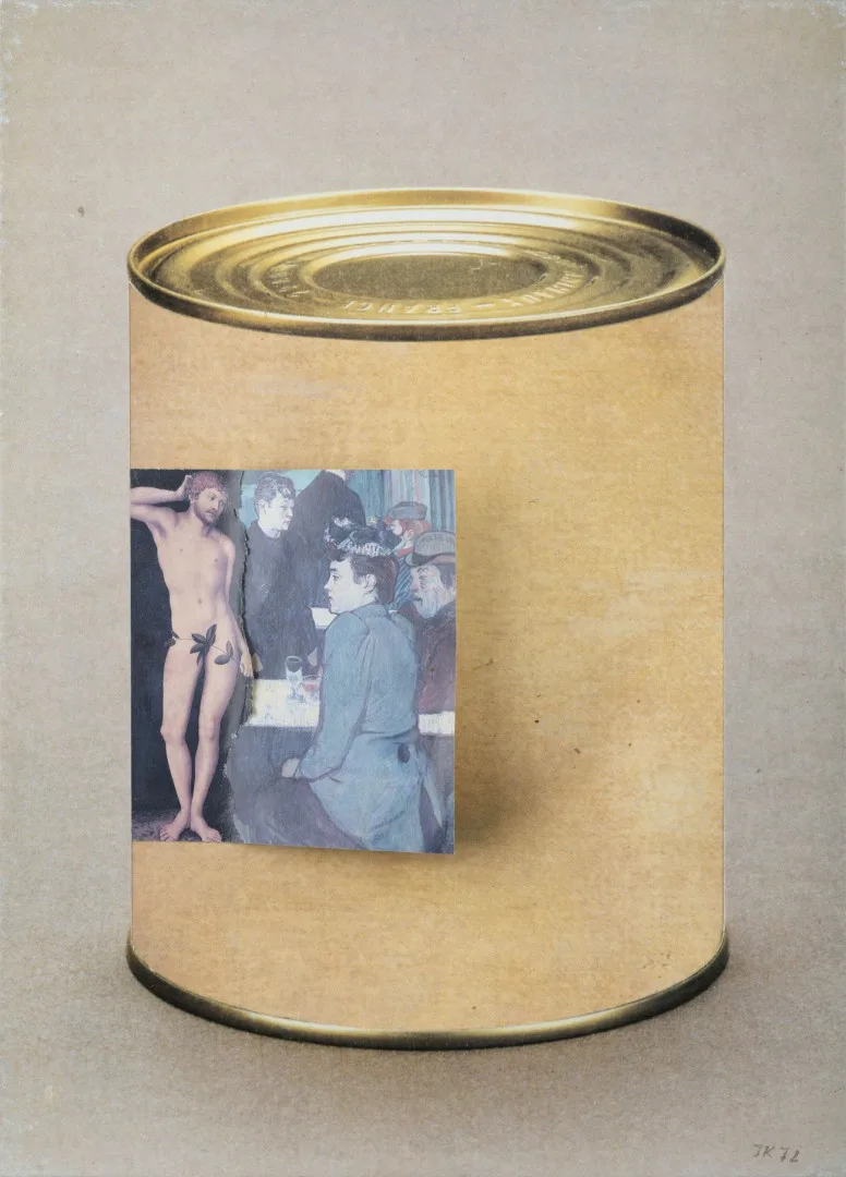 Jiří Kolář, Ingres-kontrasty,1972, koláž, ZČG