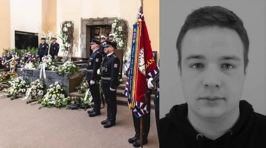 Policisté se poctami rozloučili se svým kolegou. Tragicky zahynul během výkonu služby při nehodě na D5