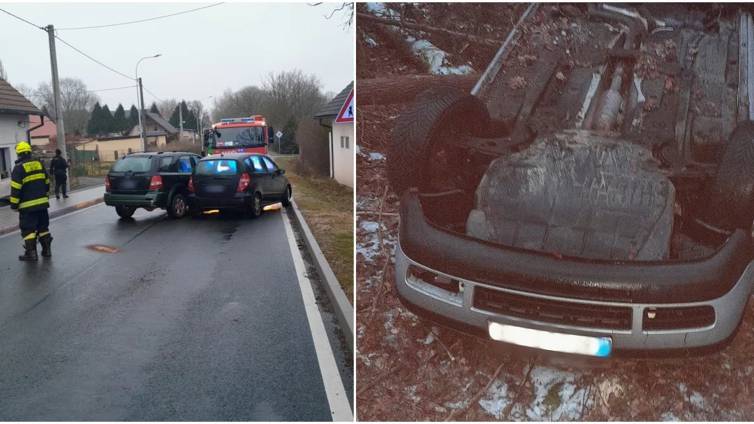 Západní Čechy zasáhla extrémní ledovka, policisté řeší větší množství nehod, problémy mají i hasiči