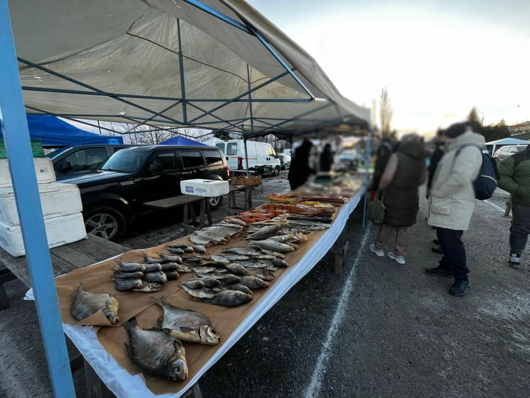 Na burze se prodávají i ryby
