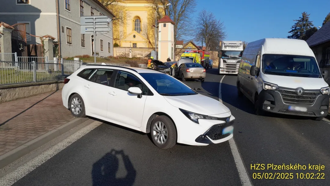 Nehoda ve Chválenicích na jižním Plzeňsku