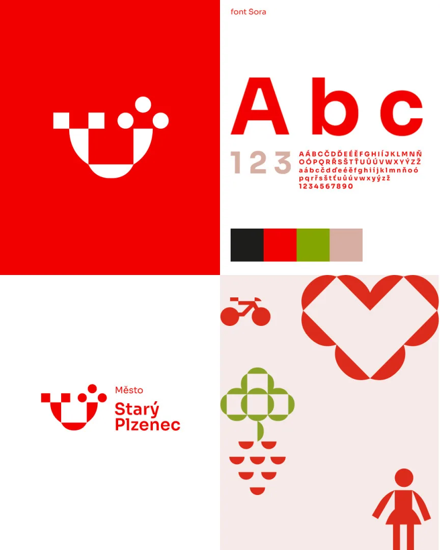 Nový vizuální styl, logo a grafický manuál má město Starý Plzenec