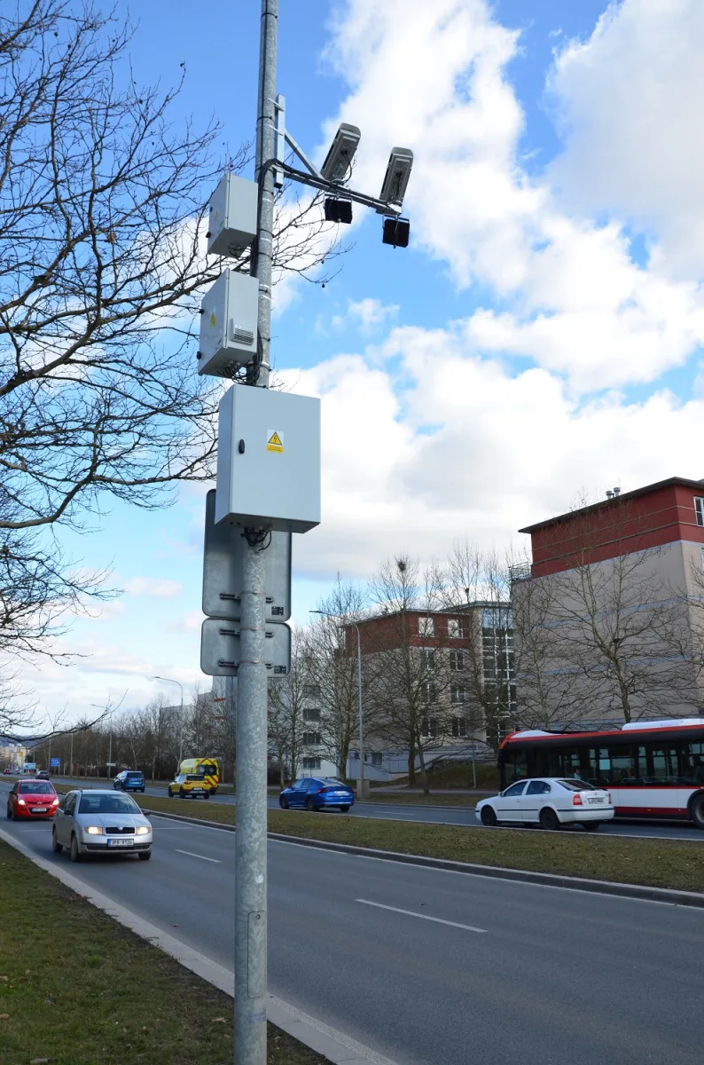 Úsekové měření Studentská_bod B_směr Globus