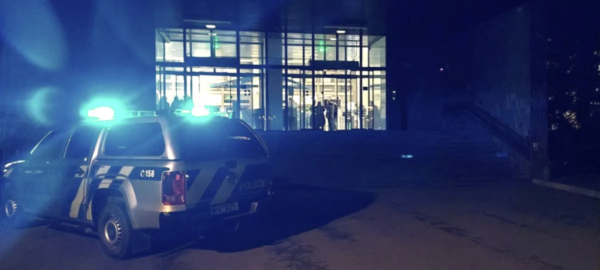 Policejní zásah u kampusu ŽČU