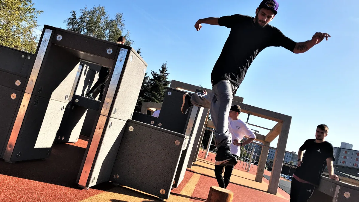 Parkourové hřiště patří mezi nejlepší v ČR
