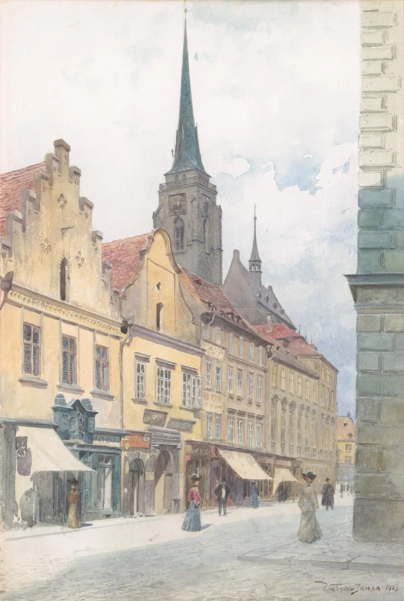 Václav Jansa, Riegrova ulice, 1905, Plzeň, ZČG