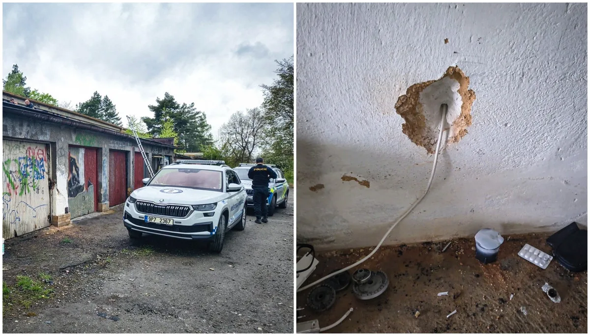 Skrz vybourané zdi v garáži vedl záhadný kabel, trojice tam načerno odebírala elektřinu