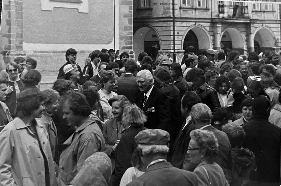 Fotografie StB z archivu ABS. Domažlice 1986