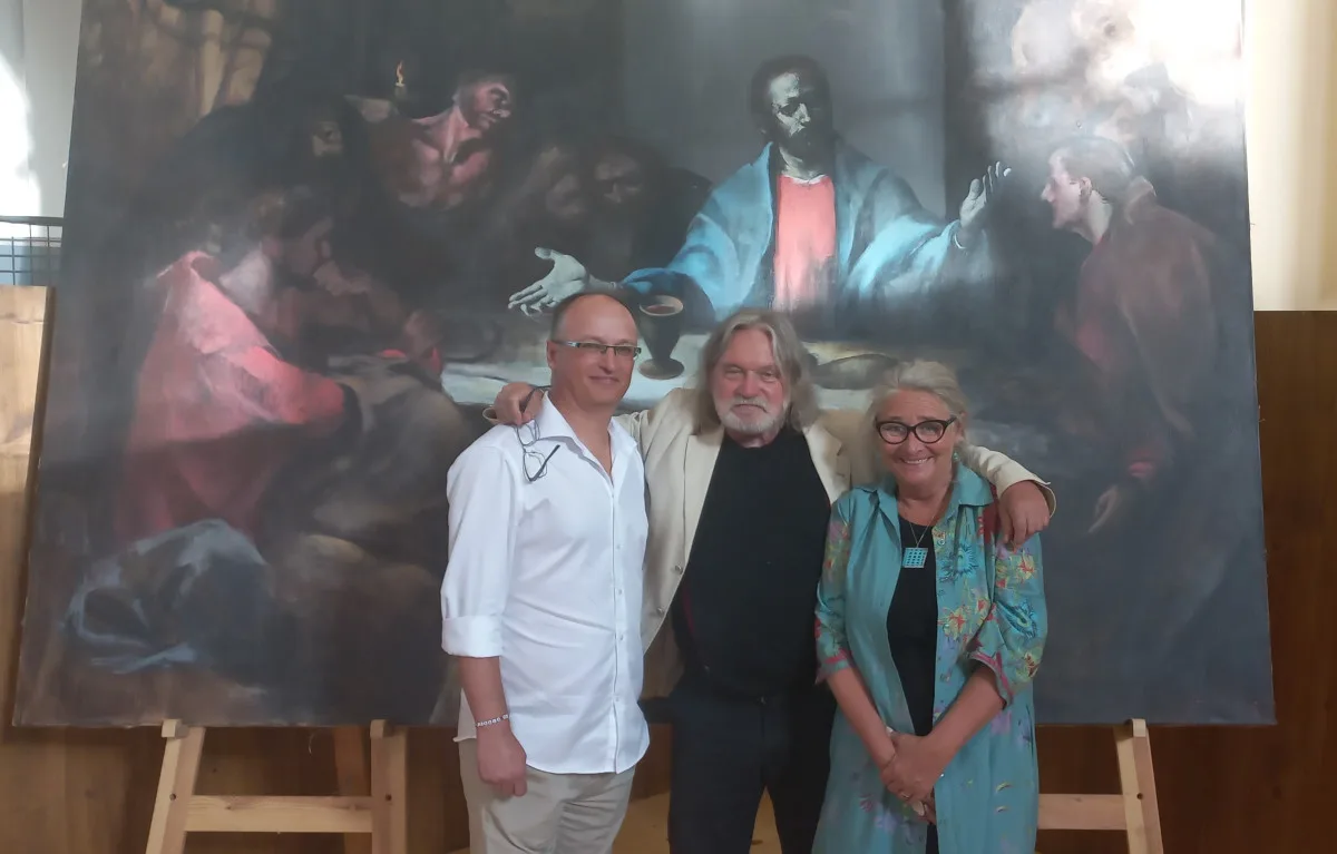 Zleva Jindřich Matoušek, Jaroslav Šindelář, Renata Šindelářová.