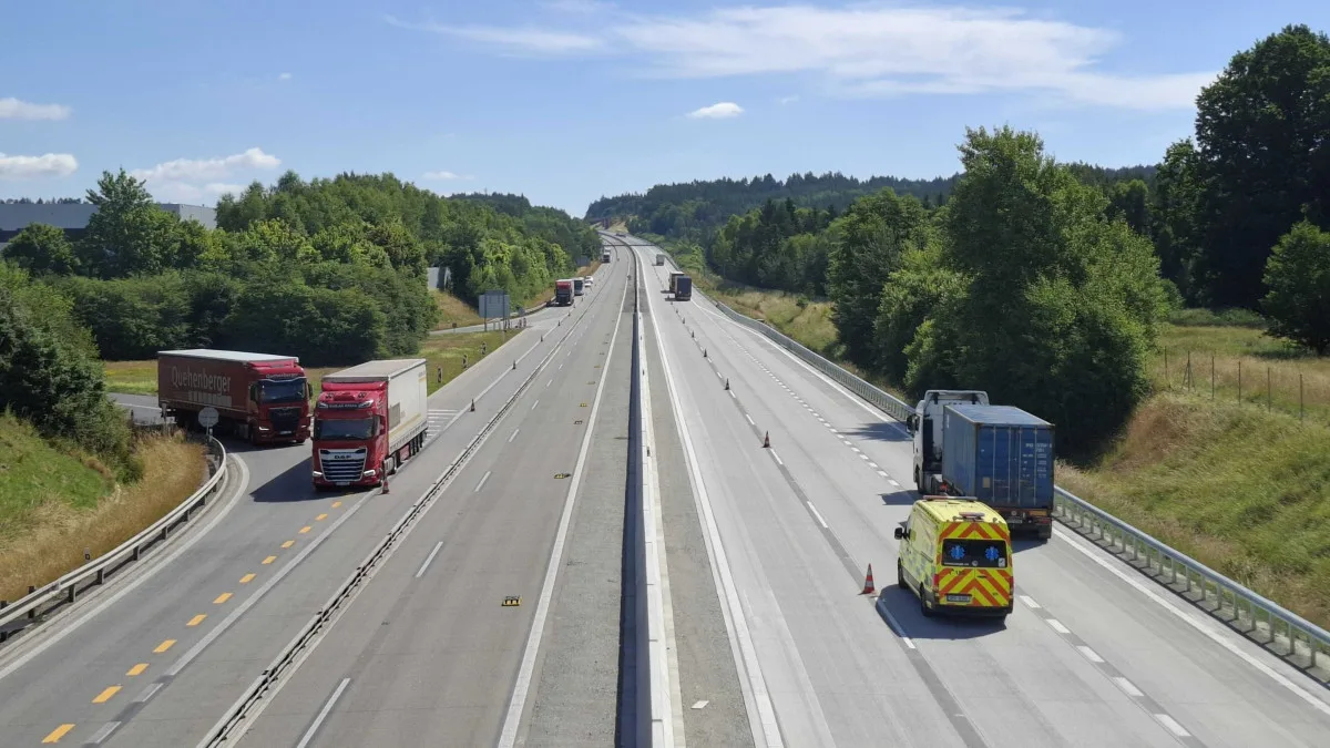 Po třech měsících končí omezení kvůli opravě dálnice D5 v úseku mezi kilometry 122 - 129
