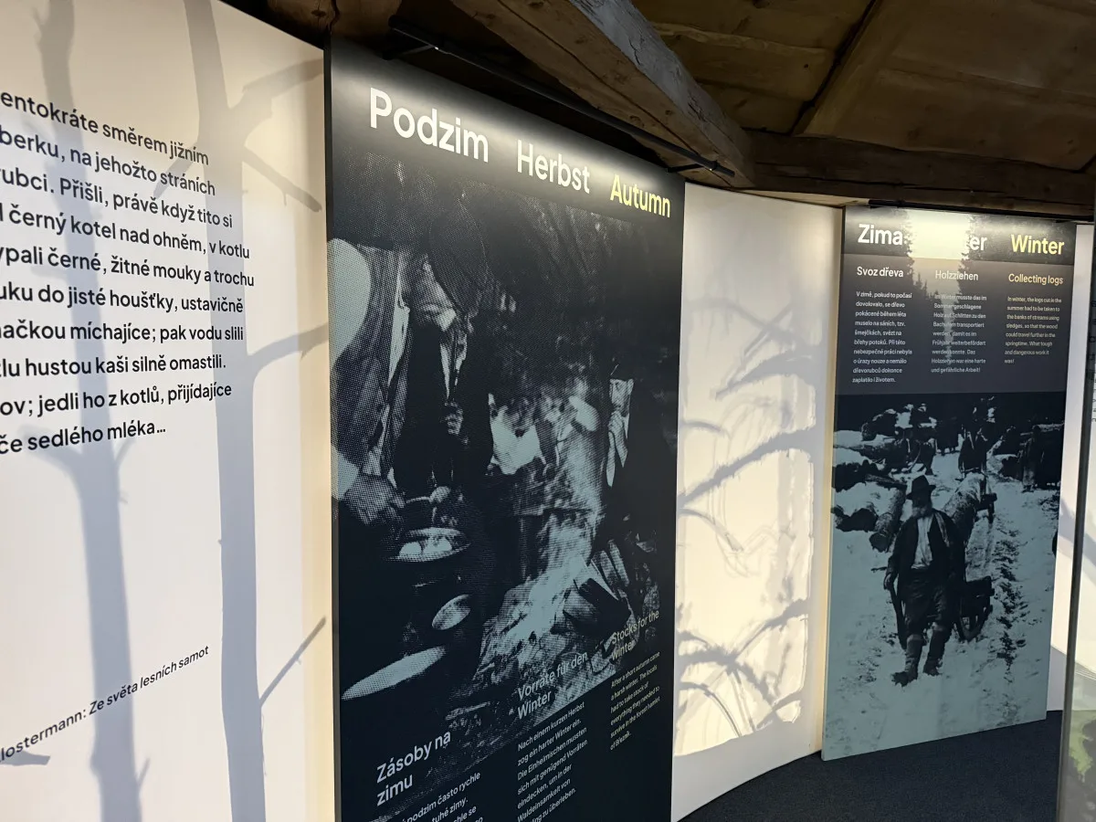 Expozice výstavy na Březníku