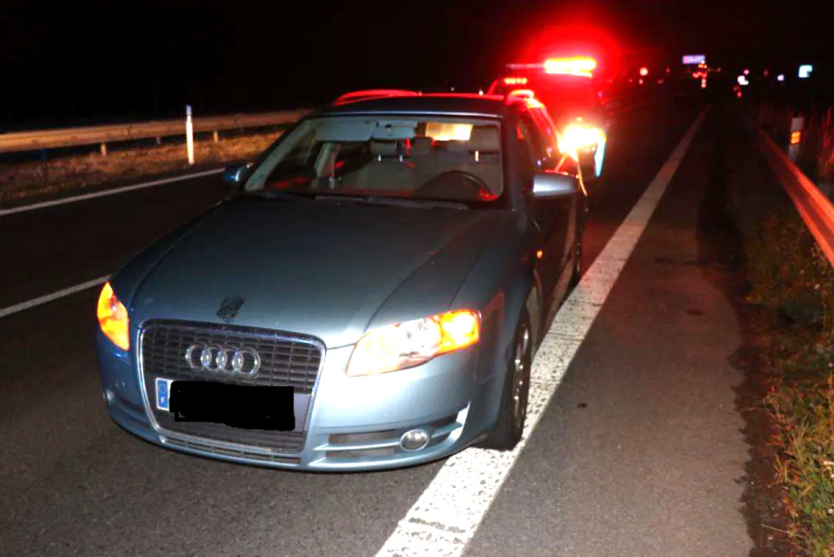 Podivné okolnosti zběsilé honičky na dálnici D5. Audi ujíždělo před policií rychlostí 230 km/h