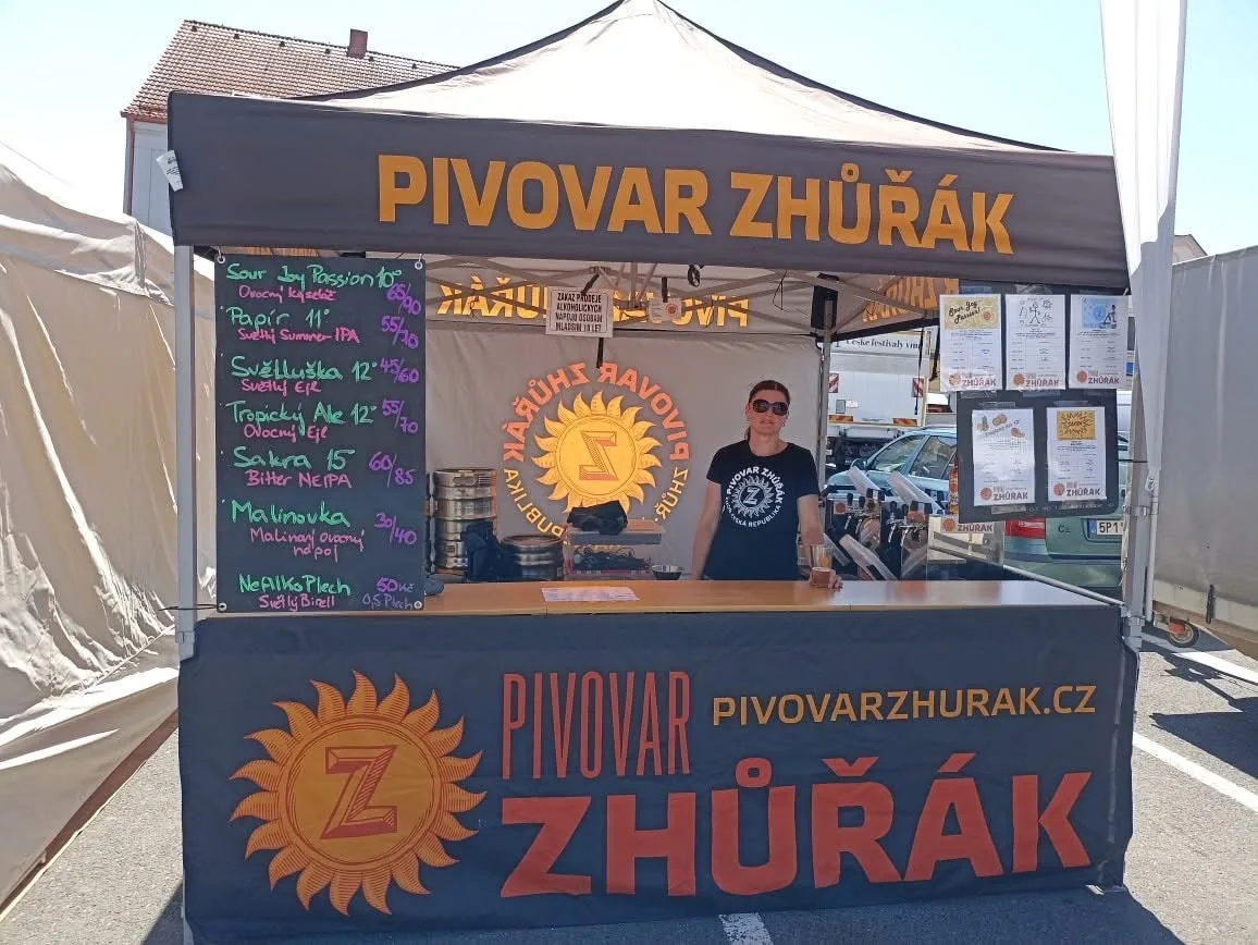 Pivovar Zhůřák na jedné z mnoha letních akcí