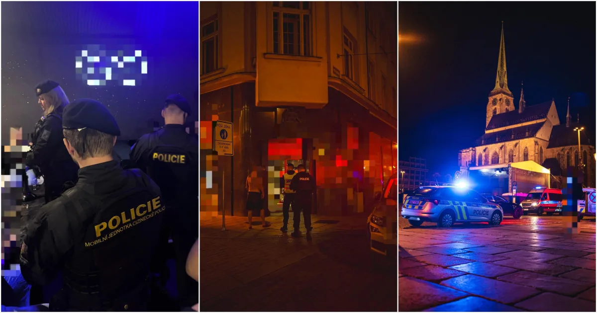 Noční razie v centru, policisté prověřili stovky cizinců a rozdali velké pokuty