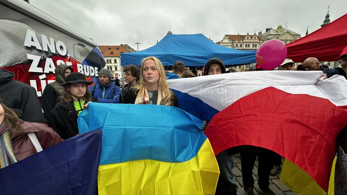 Babiš šel na akci ANO v Plzni do ostrého konfliktu se studenty. Došlo i na Jezulátko
