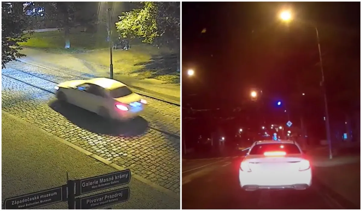 Opilý řidič mercedesu si udělal z ulic města závodní okruh, policistů si prý nevšiml