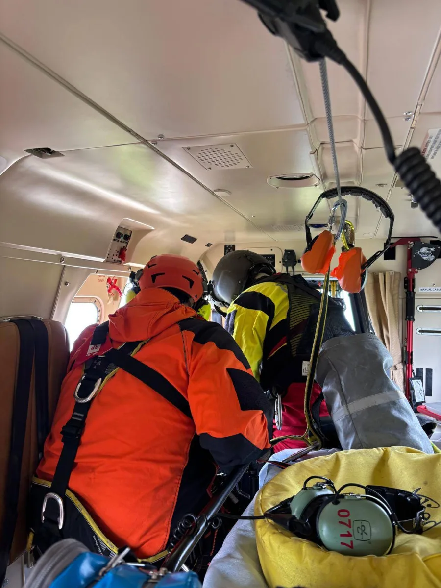 Záchrana paraglidisty v srpnu letošního roku, foto: LZS AČR