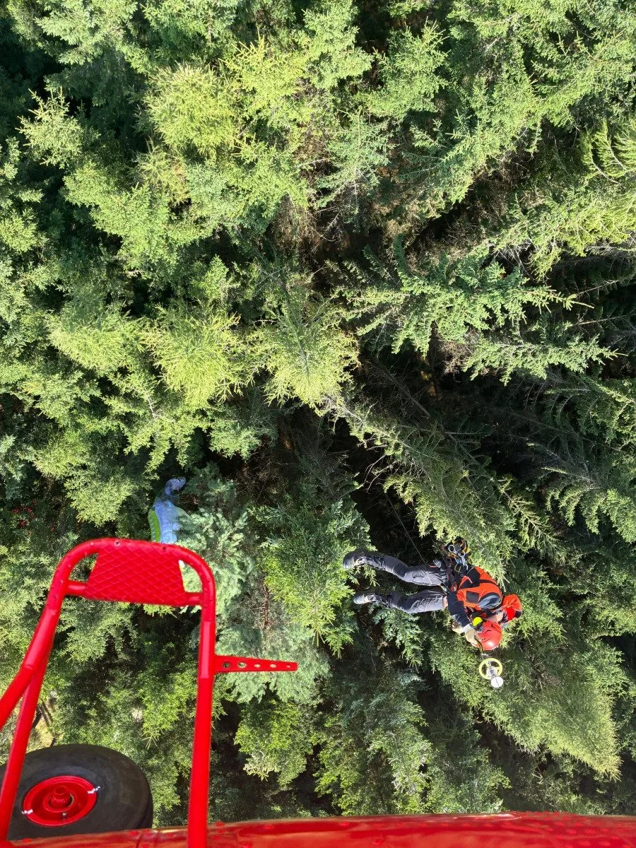 Záchrana paraglidisty v srpnu letošního roku, foto: LZS AČR