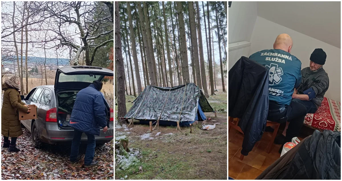 Senior bez střechy nad hlavou skoro umrzl v lese, plachého muže zachránila starostka