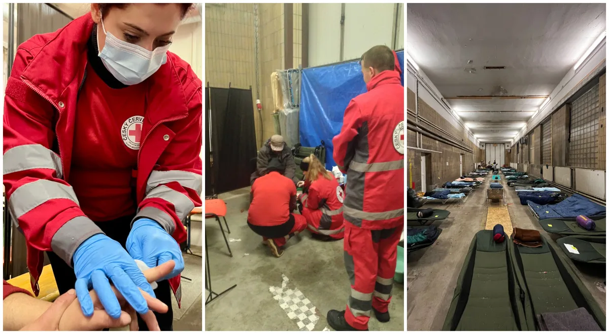 Ošetřili omrzliny i bolestivé vředy, zdravotníci se v nouzovém centru nezastavili