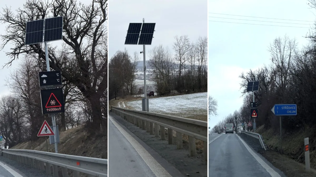 Sloupy s kamerami znervóznily řidiče. Objevily se na známém úseku silnice I/20