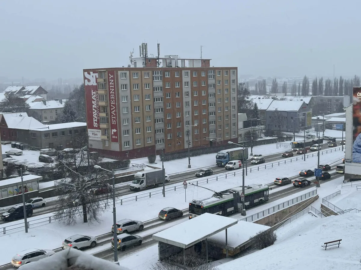 Ani v Plzni není doprava nejplynulejší, foto: čtenářka Drbny