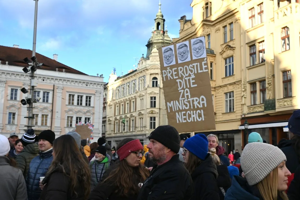 Přerostlé dítě za ministra nechceme, lidé v Plzni vyjádřili prezidentovi podporu