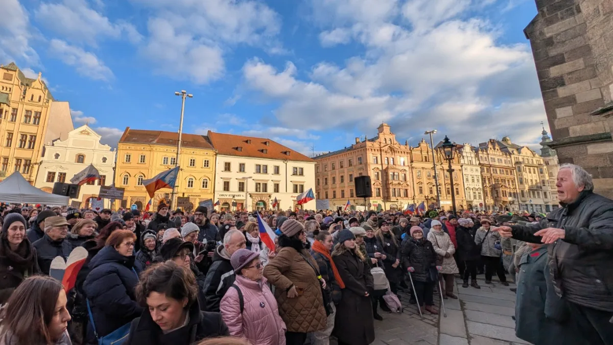 Přerostlé dítě za ministra nechceme, lidé v Plzni vyjádřili prezidentovi podporu