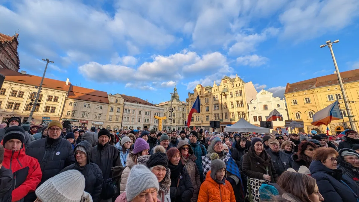 Přerostlé dítě za ministra nechceme, lidé v Plzni vyjádřili prezidentovi podporu