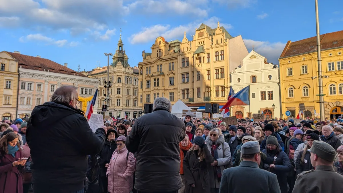 Přerostlé dítě za ministra nechceme, lidé v Plzni vyjádřili prezidentovi podporu
