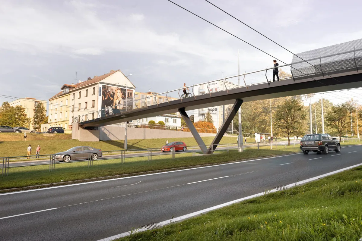 Nová lávka překlene Rokycanskou třídu