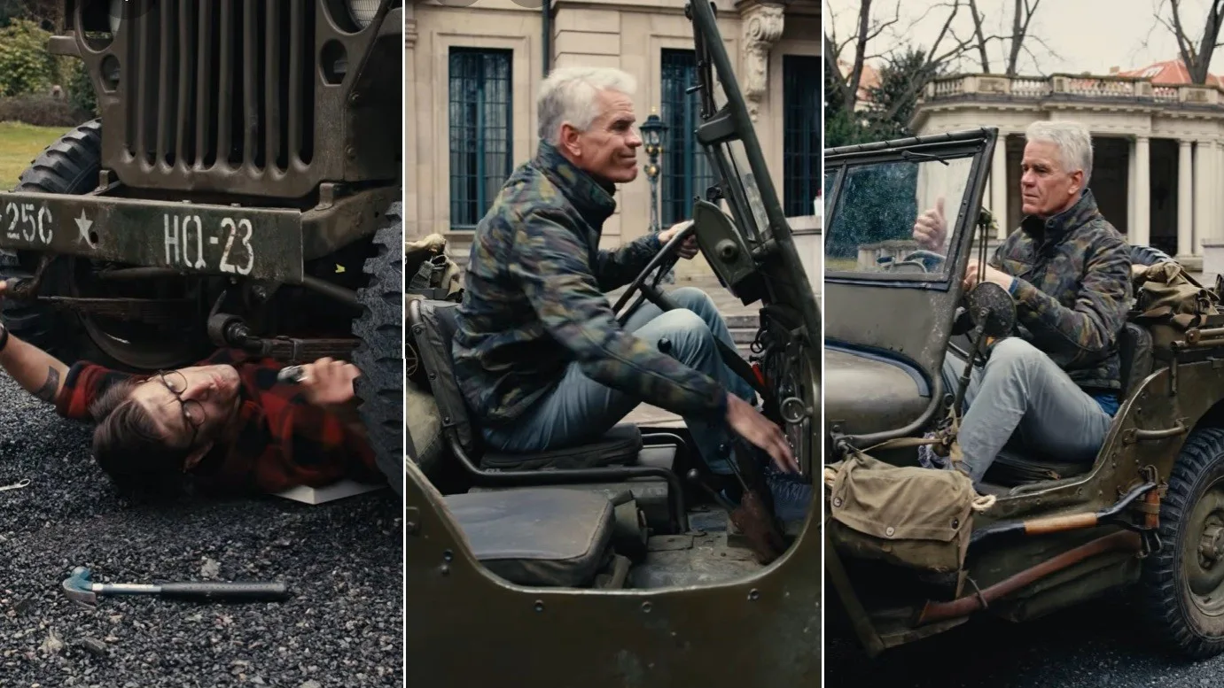Americký velvyslanec opět baví Čechy. V novém videu startuje legendární jeep