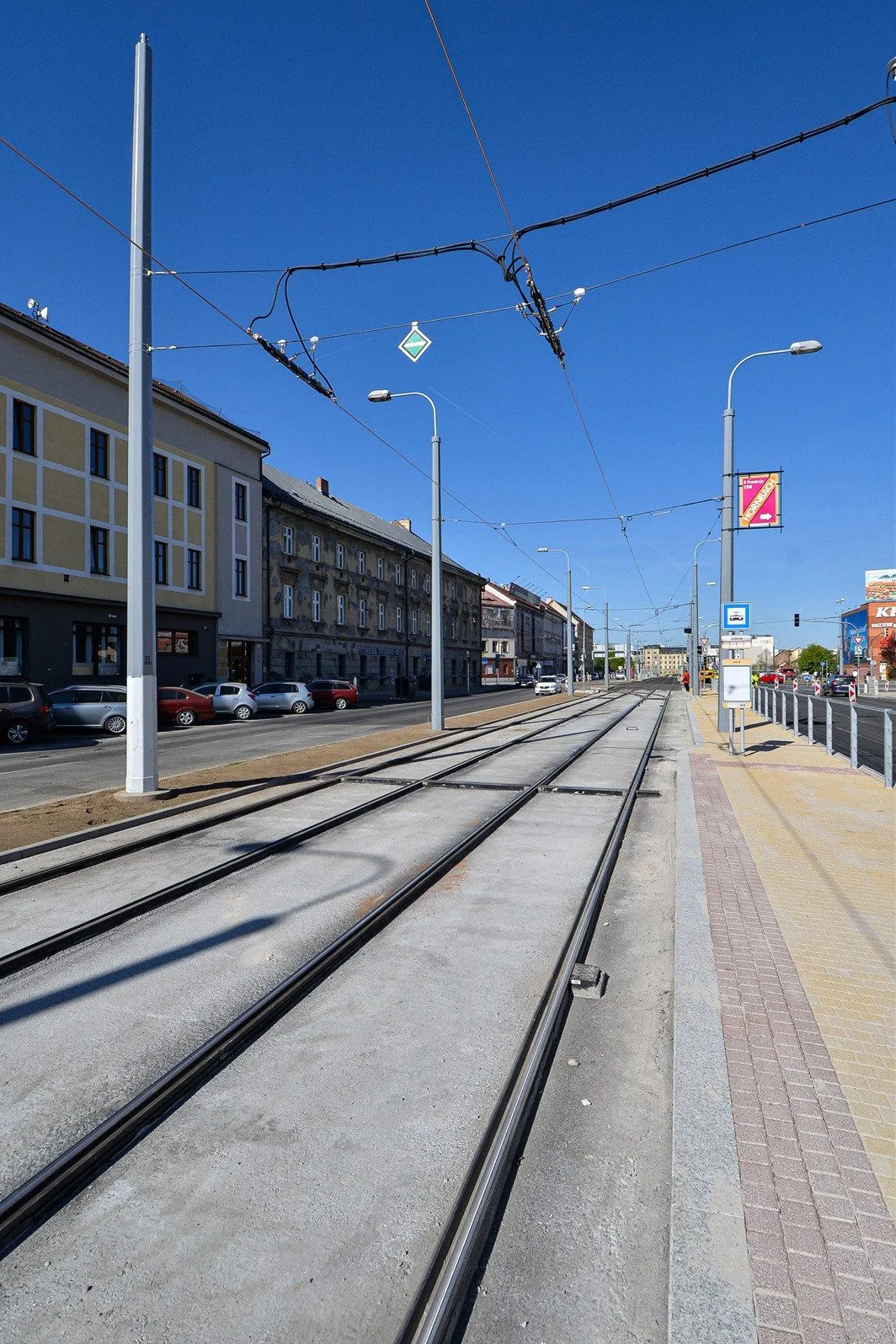 Končí rekonstrukce tramvajové trati číslo 2. Provoz se na koleje vrátí od 1. května