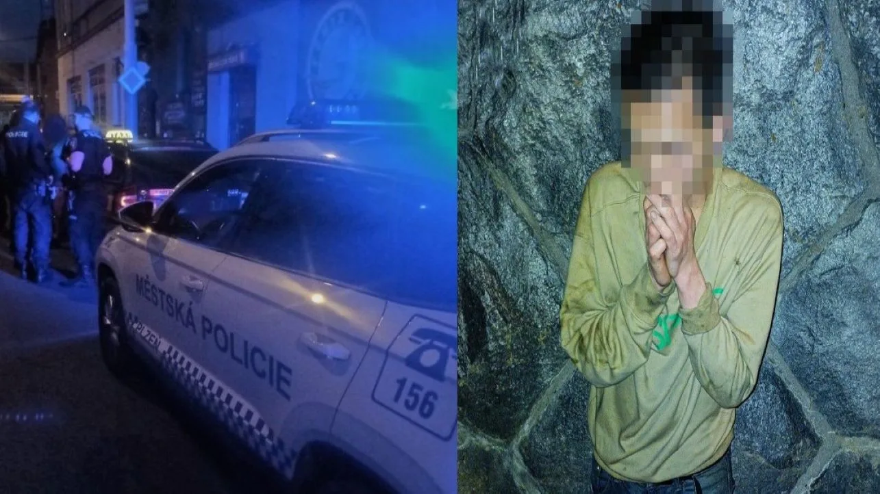 Podchlazeného cizince si po zadržení převzali do péče záchranáři