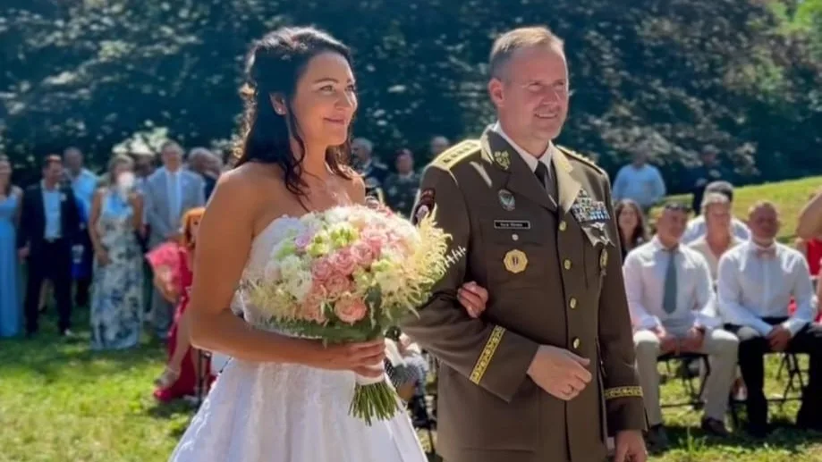 Poslankyně Michaela Opltová si vzala náčelníka generálního štábu Karla Řehku