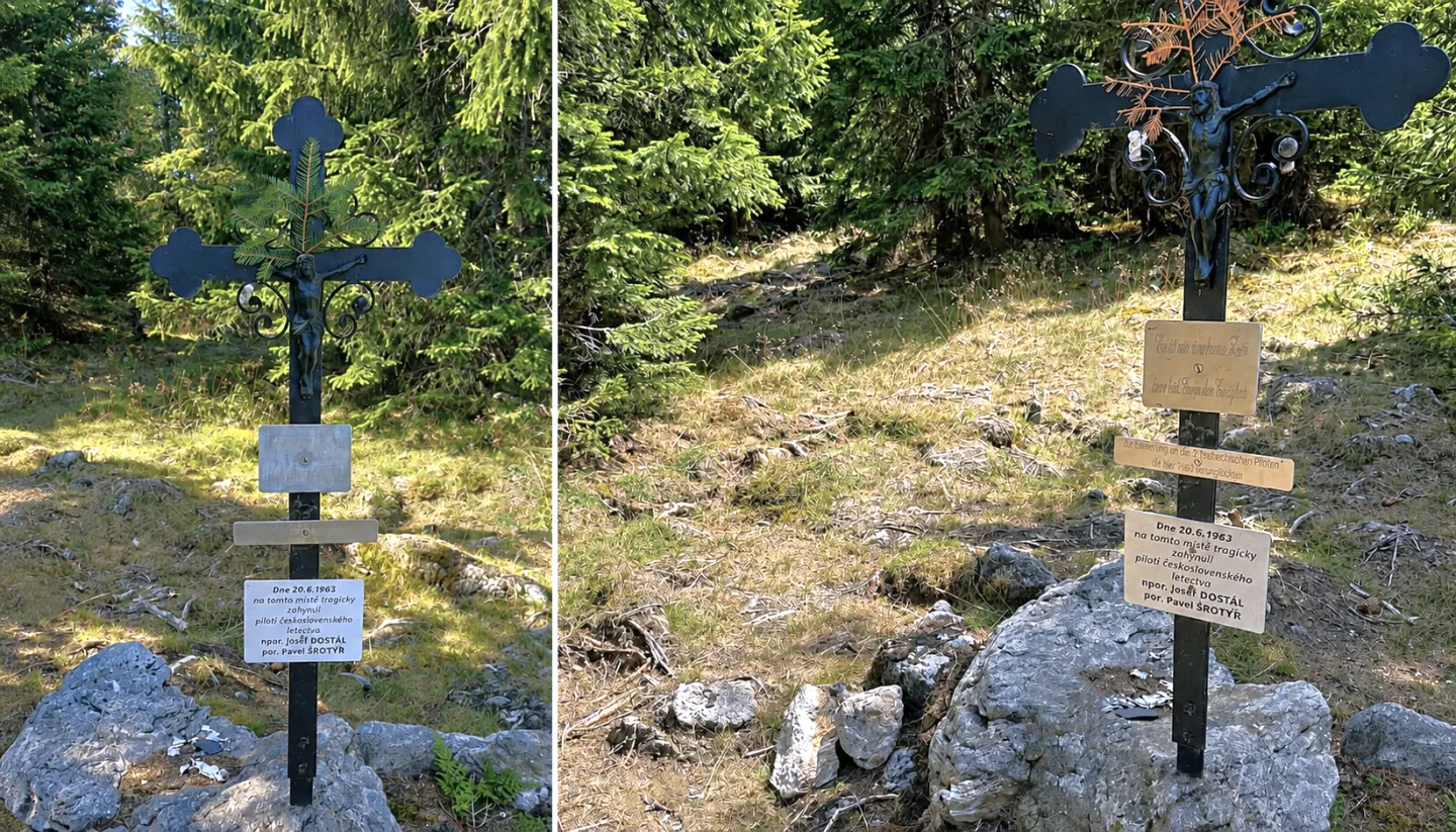 Dva MiGy se zřítily na Šumavě těsně za železnou oponu. Oba piloti zahynuli