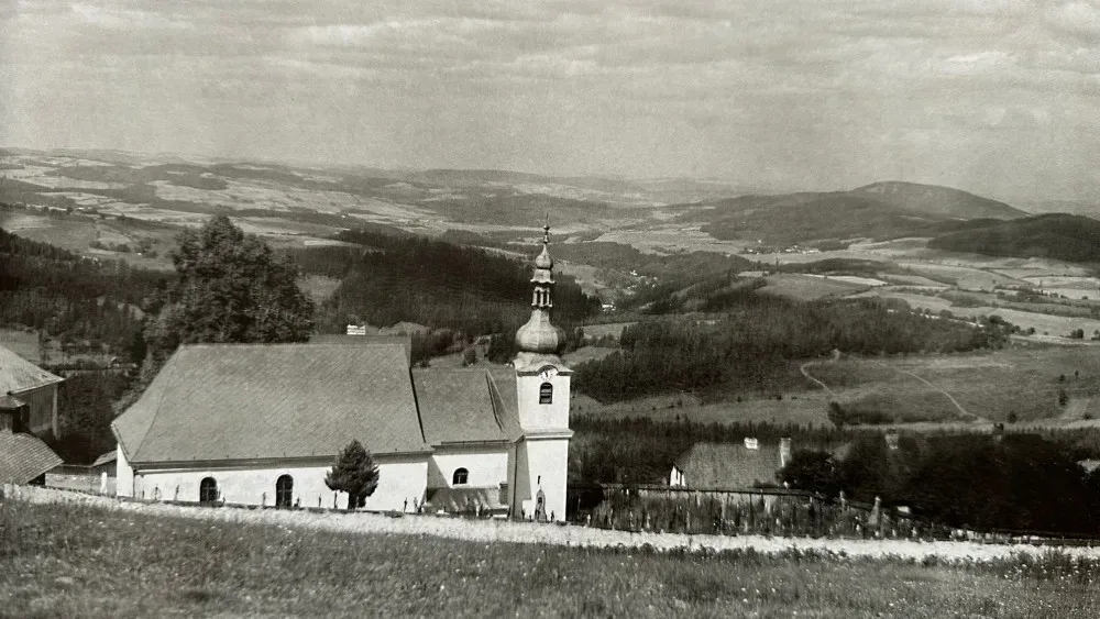 Hřbitov v Dobré Vodě před válkou
