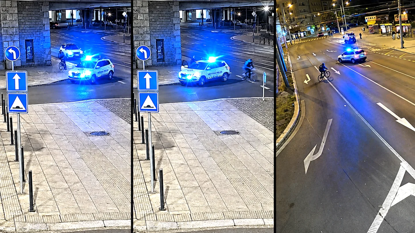 VIDEO: Zběsilá honička cyklisty s vozidlem městské policie baví internet