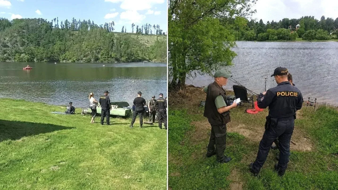 Mezi rybáře na Hracholusky opět vyrazili policisté. Cizinci byli nejvzornější