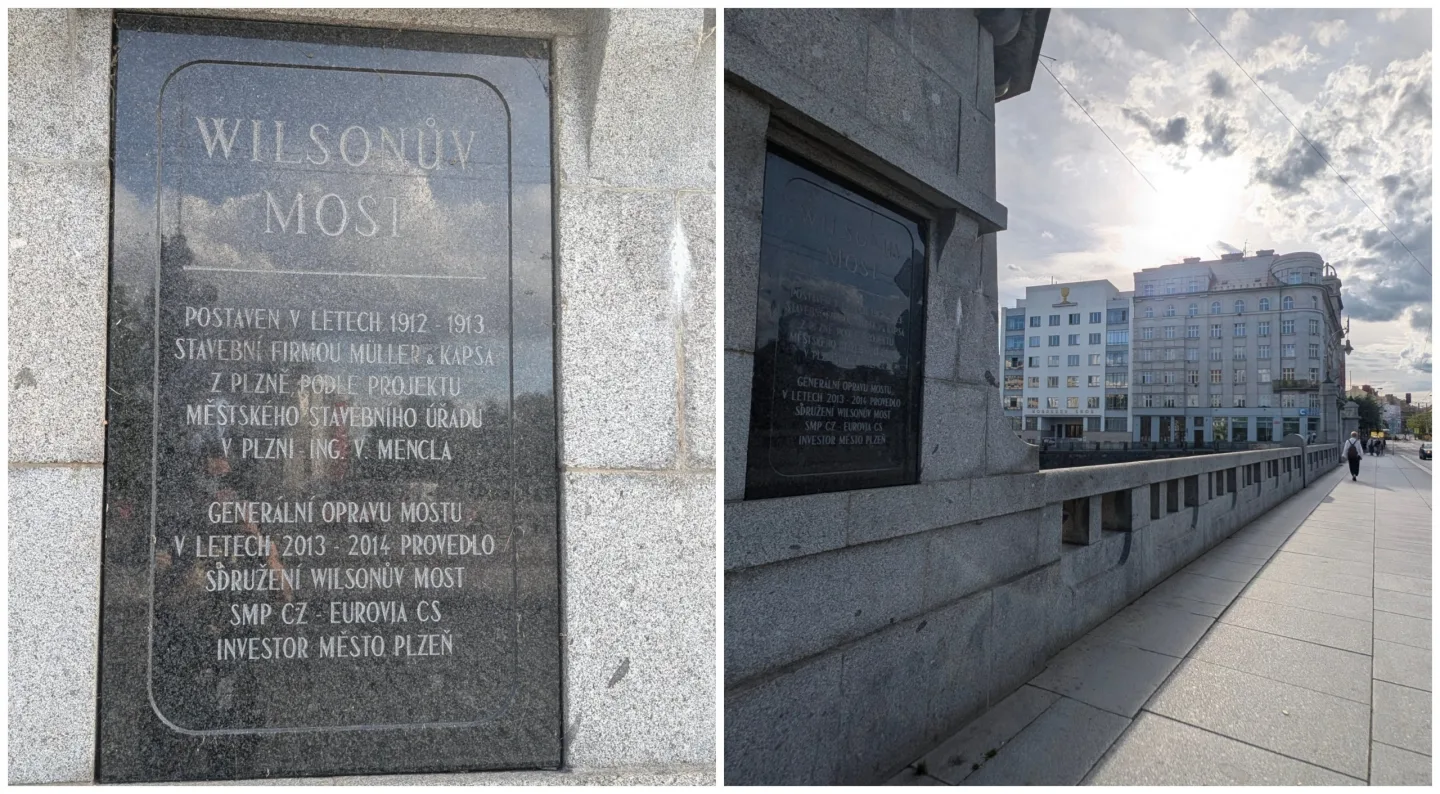 Deska se na most vrátila v modernější podobě po jeho rekonstrukci v roce 2013/2014