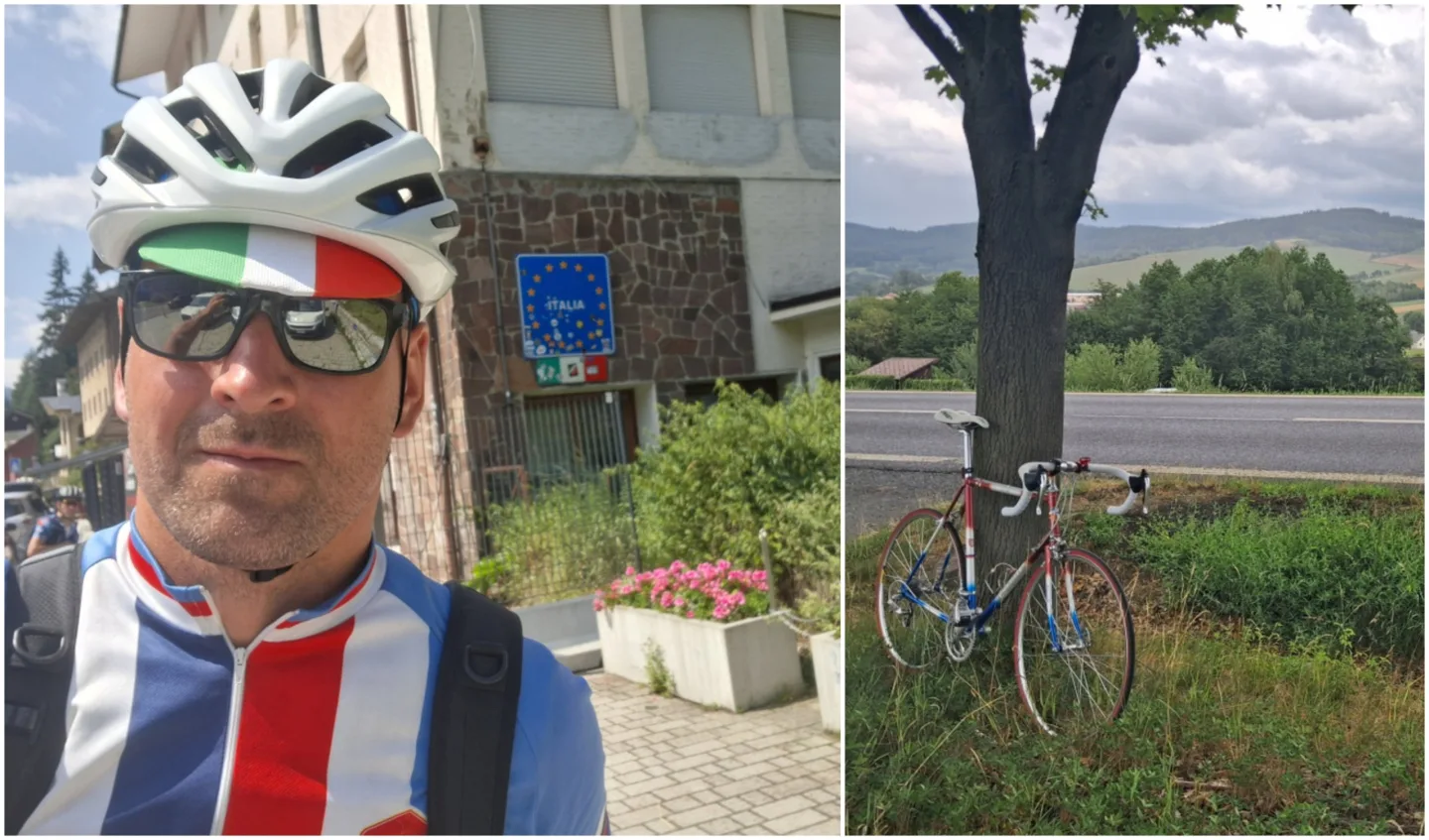 V sedle legendárního kola ujel 700 km, voják zamířil s Favoritem až do Itálie